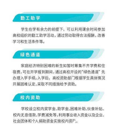 转发收藏！考上大学有这些资助政策