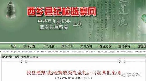 违规收受礼金礼品、涉嫌受贿，汉中一政府办公室原主任被“双开”