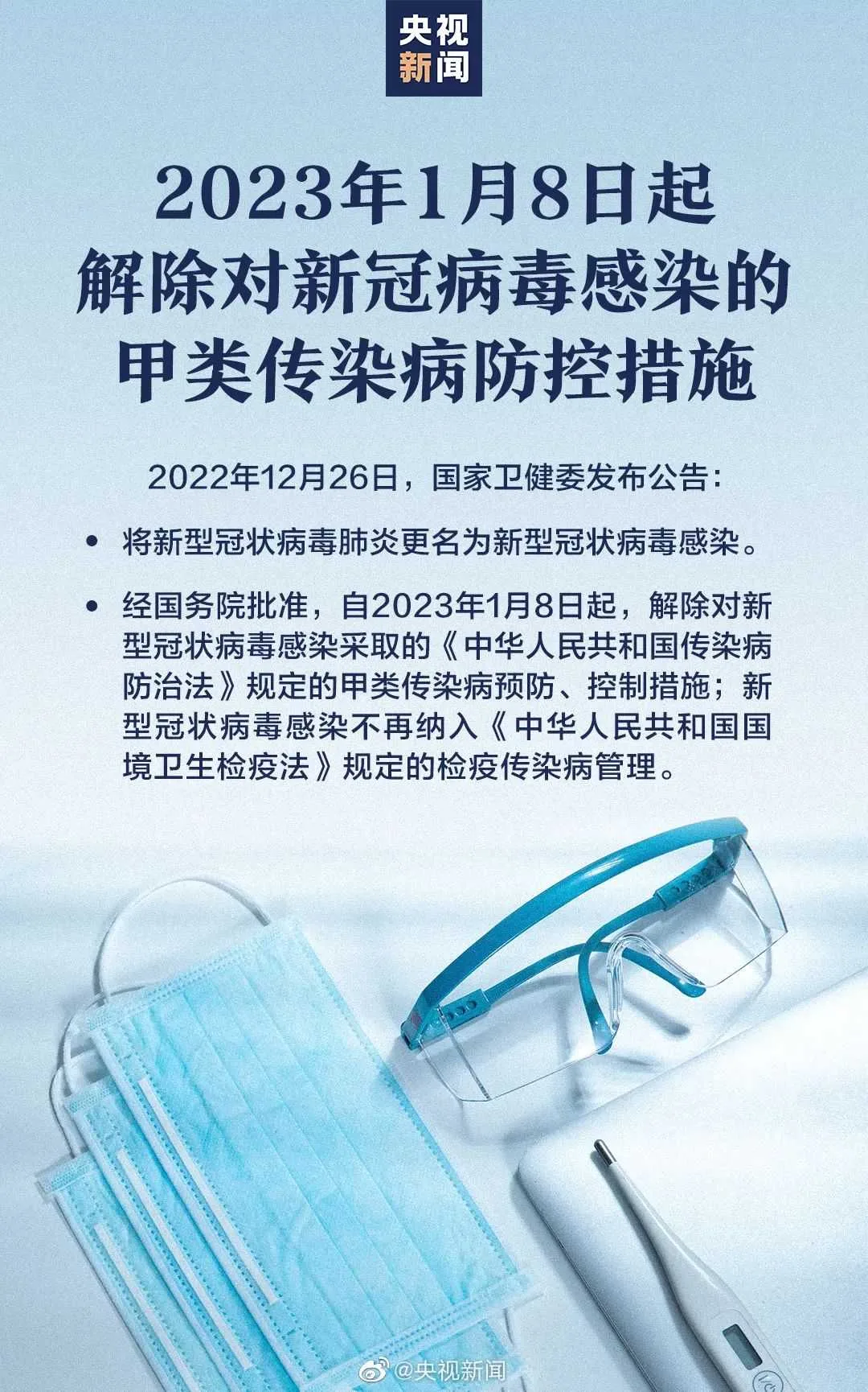 新冠肺炎更名!1月8日起实施 “乙类乙管”!有序恢复出境旅游!