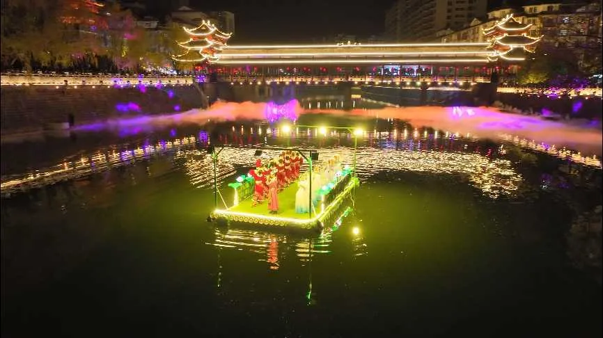 宁强“羌风汉韵·梦回宁强”印象羌城水上夜游顺利启航