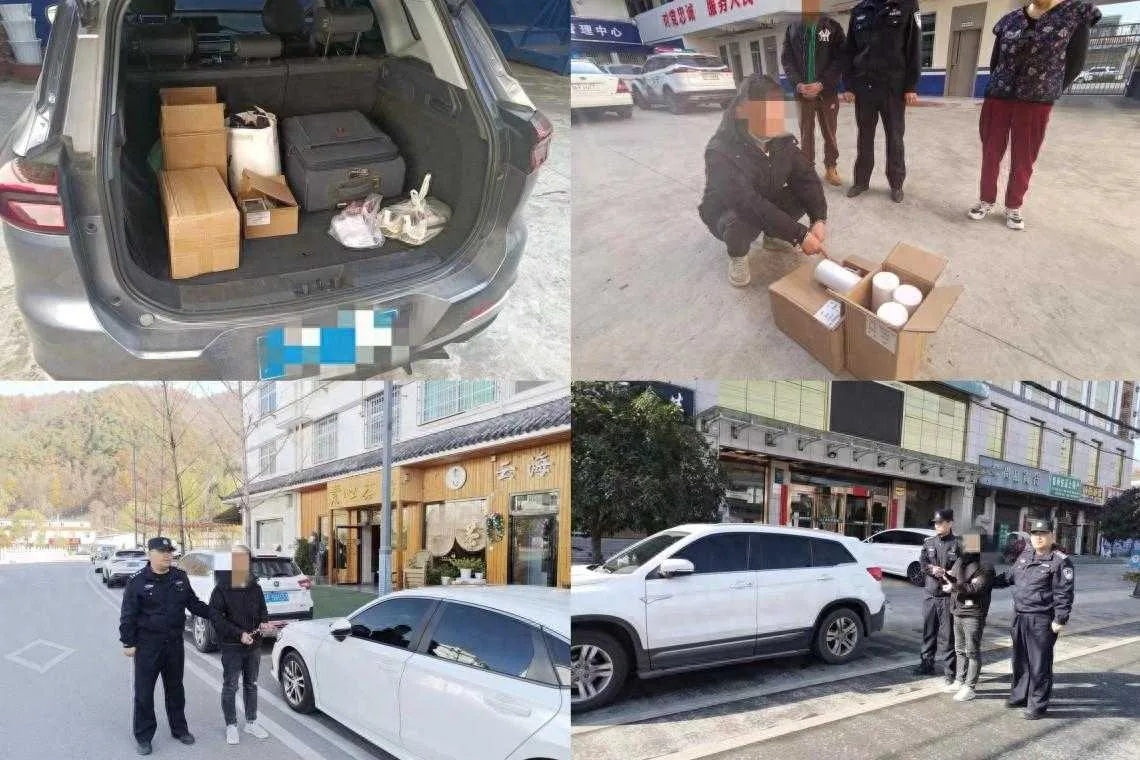 留坝民警迅速出击,捣毁张贴“涉黄引流”小广告窝点