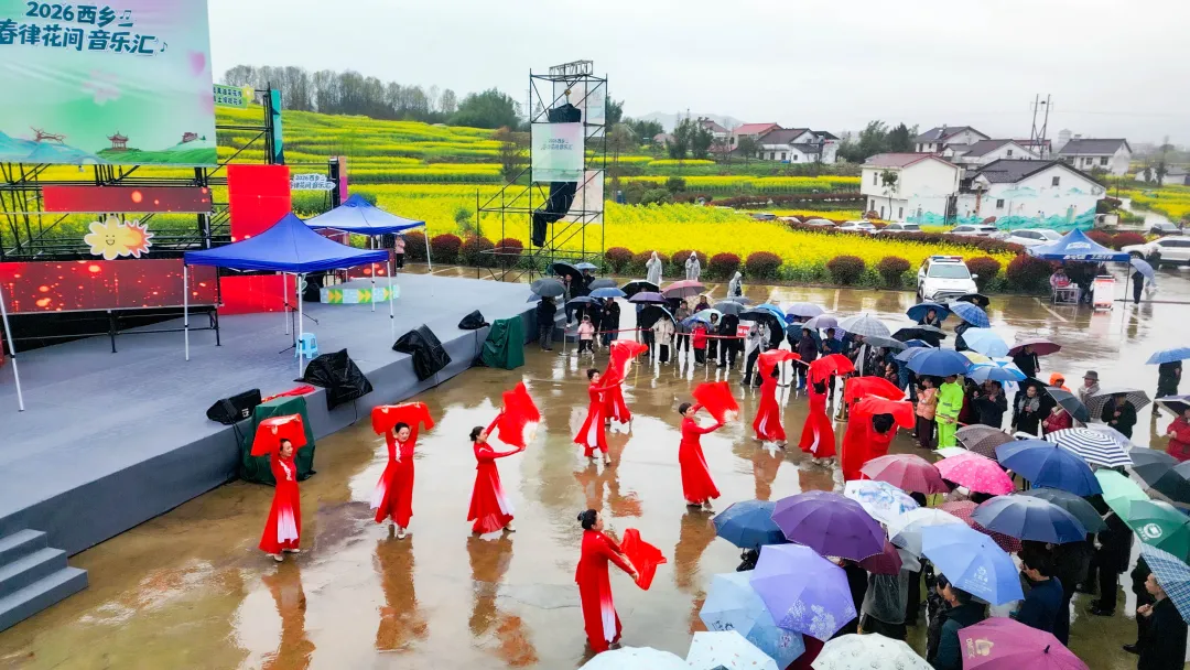 “春律花间音乐汇”暨最美油菜花海西乡春季文旅消费季活动雨中浪漫启幕